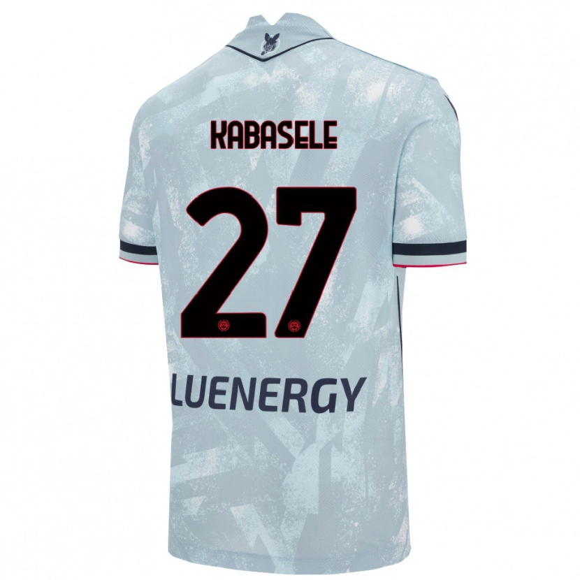 Danxen Dzieci Christian Kabasele #27 Jasnoniebieski Czarny Wyjazdowa Koszulka 2025/26 Koszulki Klubowe