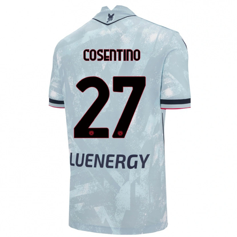 Danxen Dzieci Sergio Cosentino #27 Jasnoniebieski Czarny Wyjazdowa Koszulka 2025/26 Koszulki Klubowe