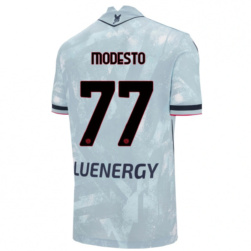 Danxen Dzieci Rui Modesto #77 Jasnoniebieski Czarny Wyjazdowa Koszulka 2025/26 Koszulki Klubowe