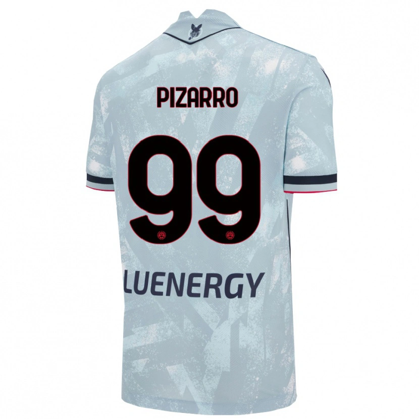 Danxen Dzieci Damián Pizarro #99 Jasnoniebieski Czarny Wyjazdowa Koszulka 2025/26 Koszulki Klubowe