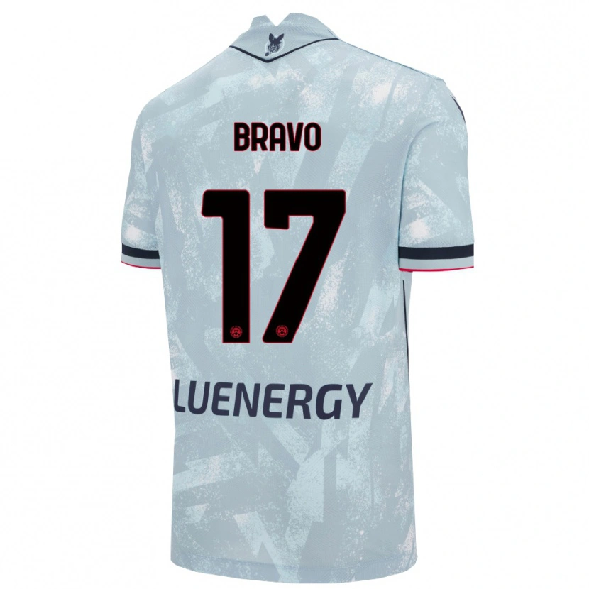 Danxen Dzieci Iker Bravo #17 Jasnoniebieski Czarny Wyjazdowa Koszulka 2025/26 Koszulki Klubowe