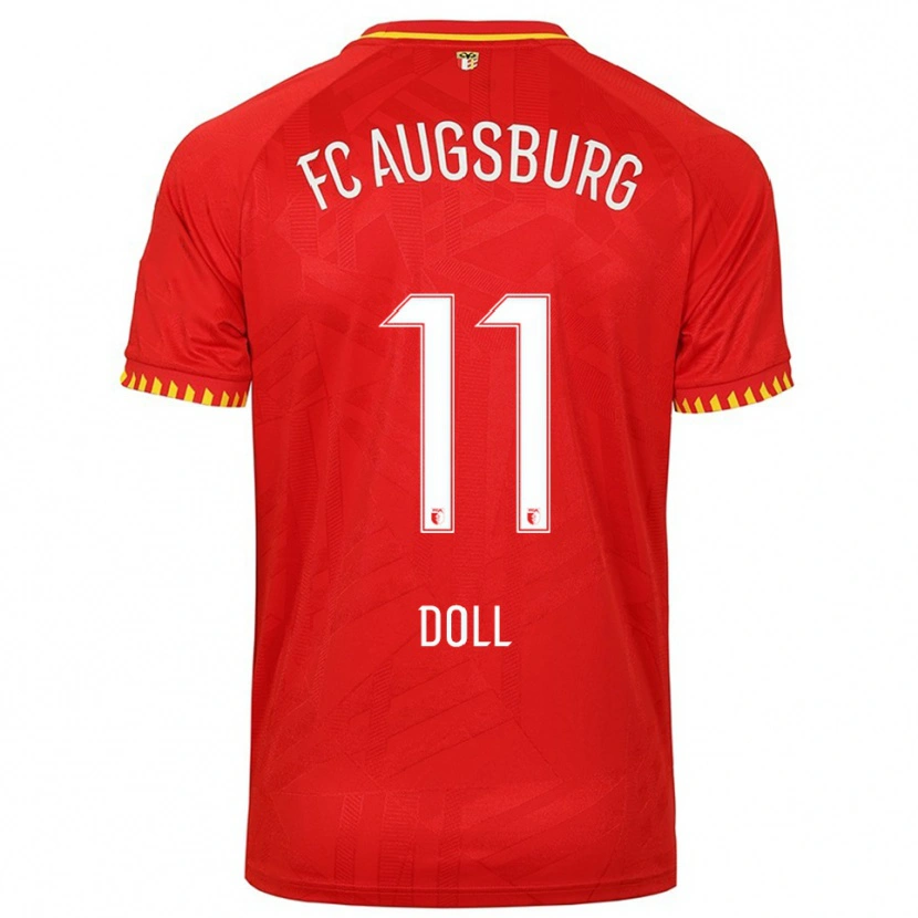 Danxen Dzieci Lena Doll #11 Czerwony Żółty Wyjazdowa Koszulka 2025/26 Koszulki Klubowe
