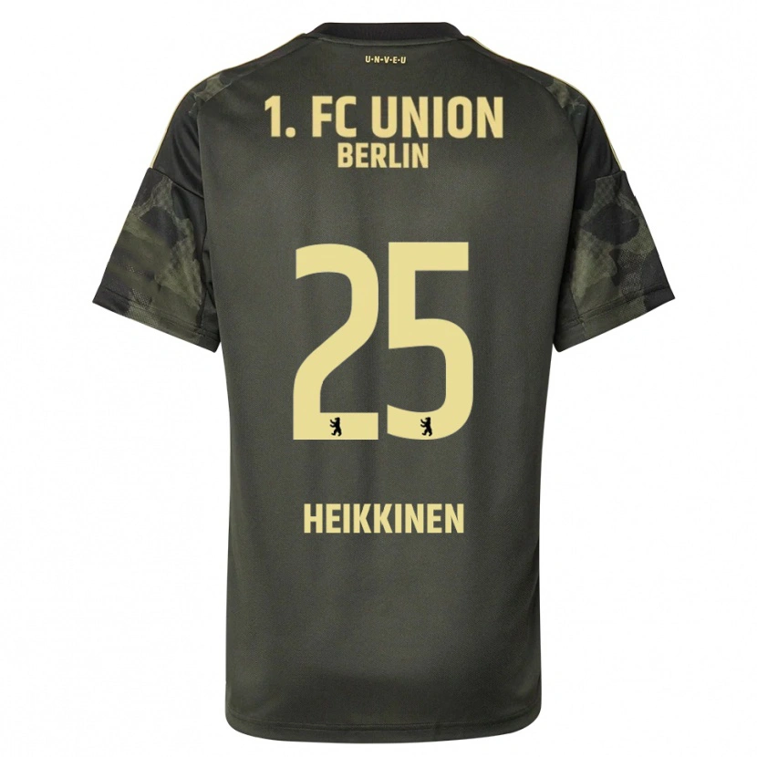 Danxen Dzieci Ida Heikkinen #25 Ciemnozielony Czarny Wyjazdowa Koszulka 2025/26 Koszulki Klubowe