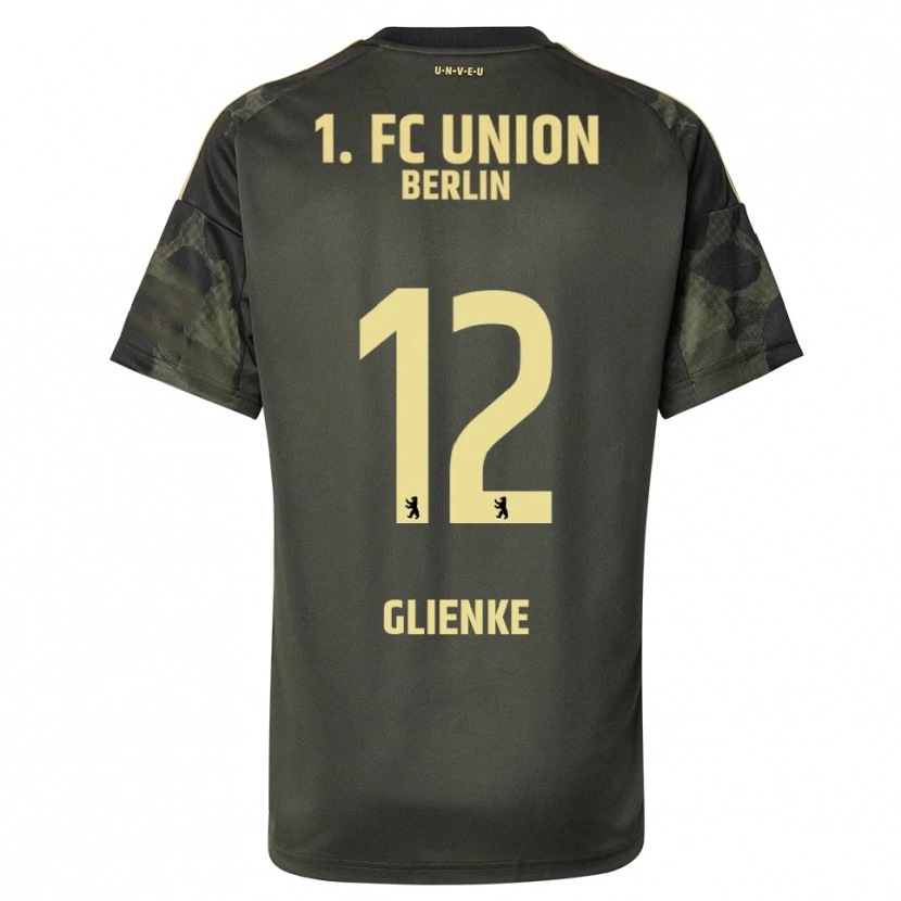 Danxen Dzieci Niklas Glienke #12 Ciemnozielony Czarny Wyjazdowa Koszulka 2025/26 Koszulki Klubowe