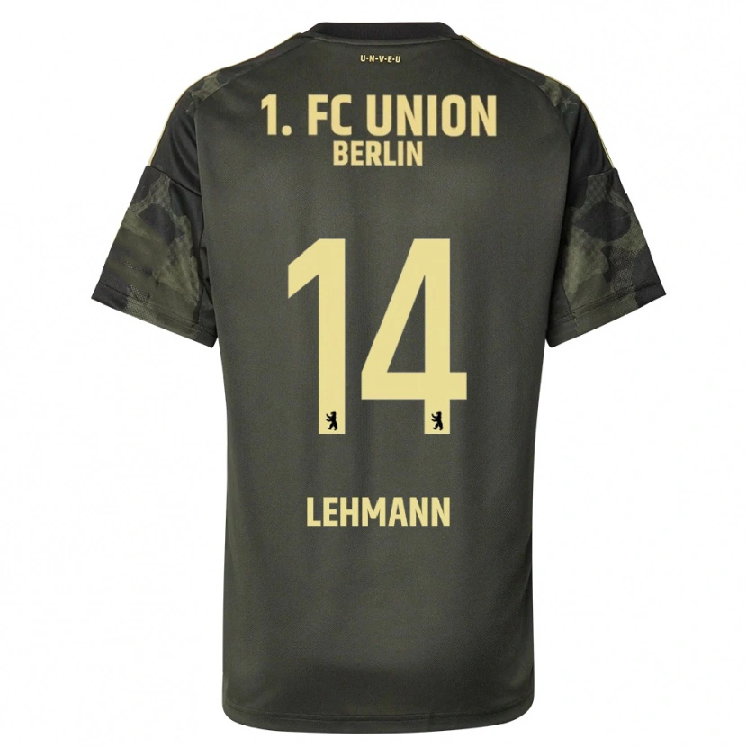 Danxen Dzieci Noah Lehmann #14 Ciemnozielony Czarny Wyjazdowa Koszulka 2025/26 Koszulki Klubowe