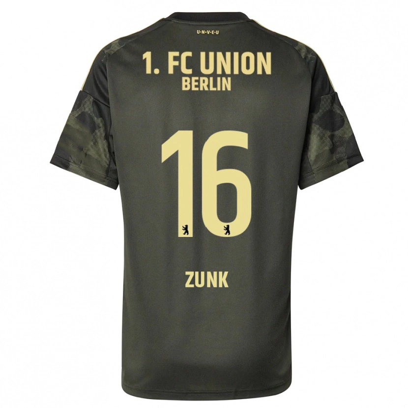 Danxen Dzieci Niklas Zunk #16 Ciemnozielony Czarny Wyjazdowa Koszulka 2025/26 Koszulki Klubowe