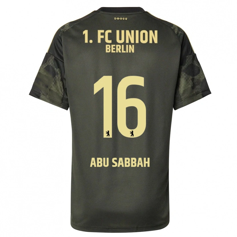 Danxen Dzieci Sarah Abu Sabbah #16 Ciemnozielony Czarny Wyjazdowa Koszulka 2025/26 Koszulki Klubowe