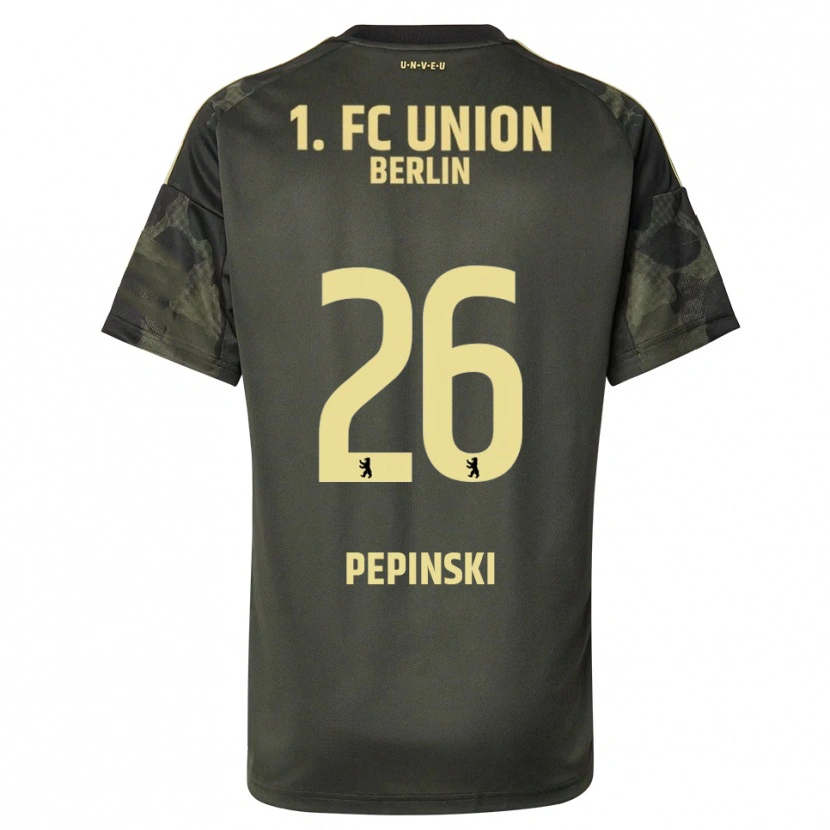 Danxen Dzieci Louis Pepinski #26 Ciemnozielony Czarny Wyjazdowa Koszulka 2025/26 Koszulki Klubowe
