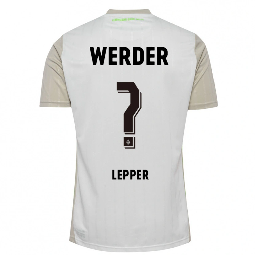 Danxen Dzieci Damian Lepper #0 Biały Czarny Wyjazdowa Koszulka 2025/26 Koszulki Klubowe