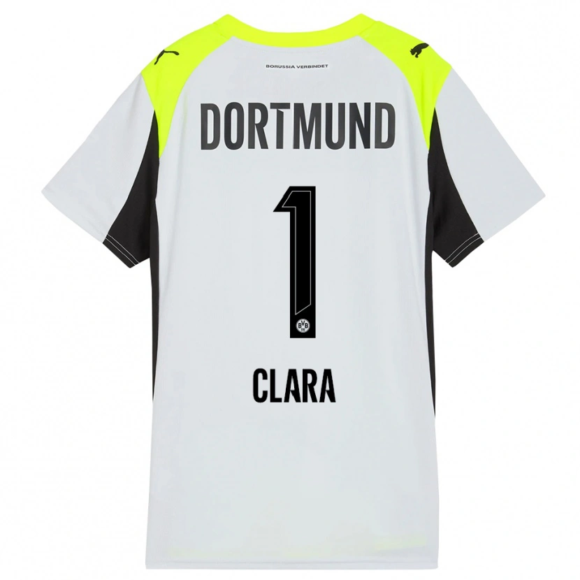 Danxen Dzieci Woltering Clara #1 Fluorescencyjny Żółty Wyjazdowa Koszulka 2025/26 Koszulki Klubowe