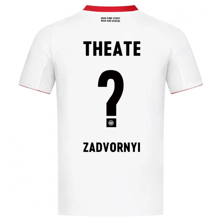 Danxen Dzieci Igor Zadvornyi #0 Biały Czerwony Wyjazdowa Koszulka 2025/26 Koszulki Klubowe