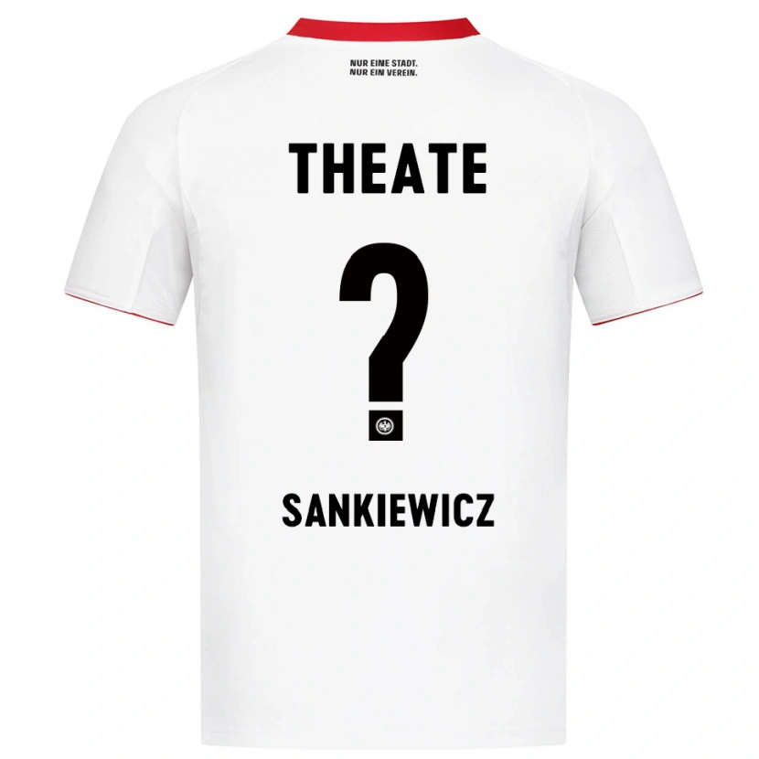 Danxen Dzieci Dawid Sankiewicz #0 Biały Czerwony Wyjazdowa Koszulka 2025/26 Koszulki Klubowe