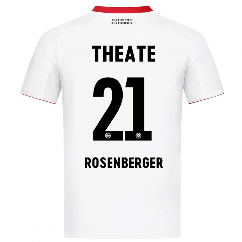 Danxen Dzieci Robin Rosenberger #21 Biały Czerwony Wyjazdowa Koszulka 2025/26 Koszulki Klubowe