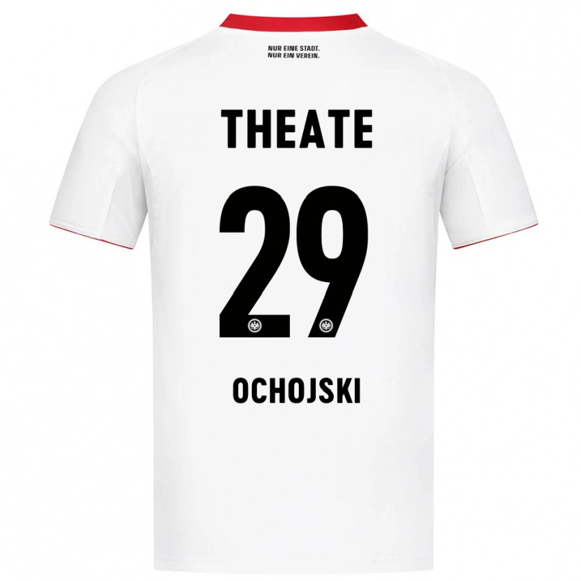 Danxen Dzieci Nico Ochojski #29 Biały Czerwony Wyjazdowa Koszulka 2025/26 Koszulki Klubowe