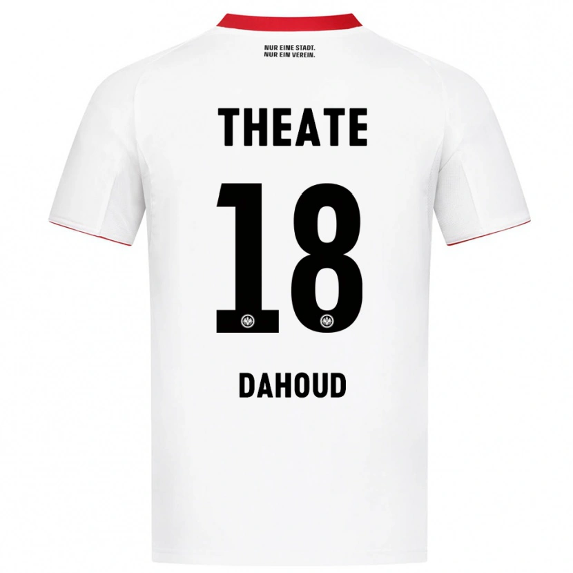 Danxen Dzieci Mahmoud Dahoud #18 Biały Czerwony Wyjazdowa Koszulka 2025/26 Koszulki Klubowe