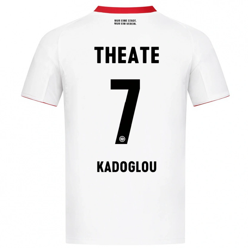 Danxen Dzieci Alexandros Kadoglou #7 Biały Czerwony Wyjazdowa Koszulka 2025/26 Koszulki Klubowe
