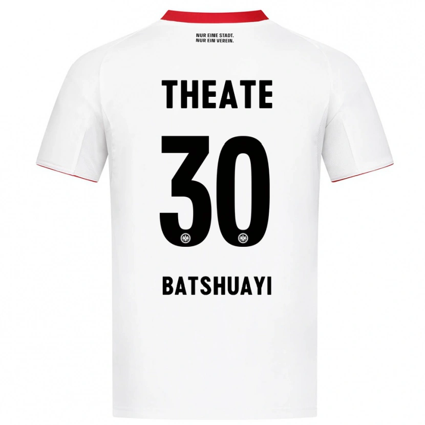 Danxen Dzieci Michy Batshuayi #30 Biały Czerwony Wyjazdowa Koszulka 2025/26 Koszulki Klubowe