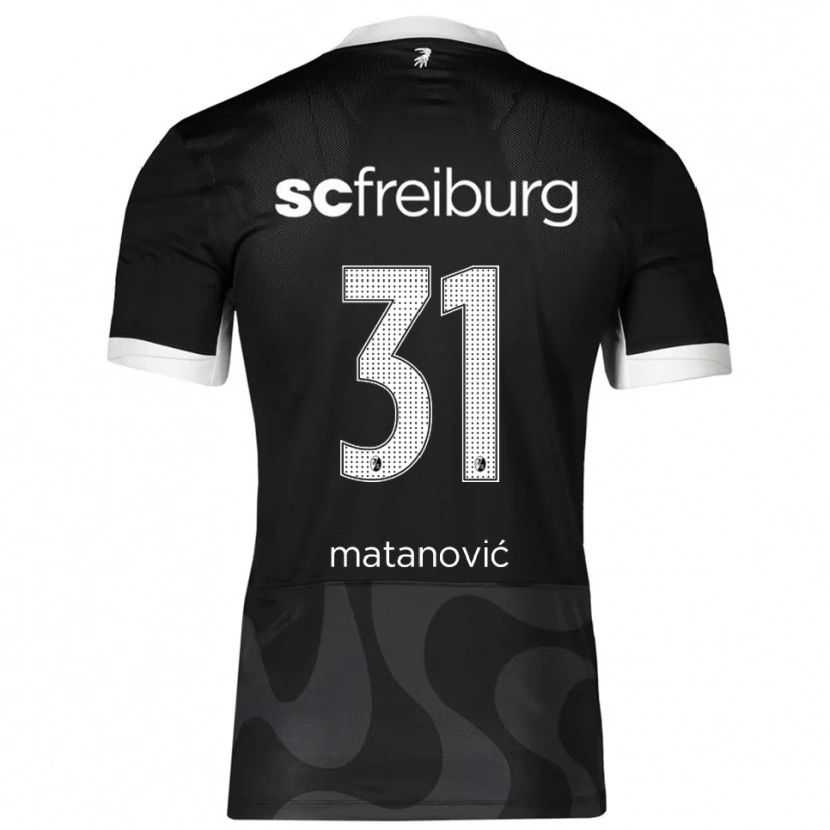 Danxen Dzieci Igor Matanovic #31 Czarny Biały Wyjazdowa Koszulka 2025/26 Koszulki Klubowe