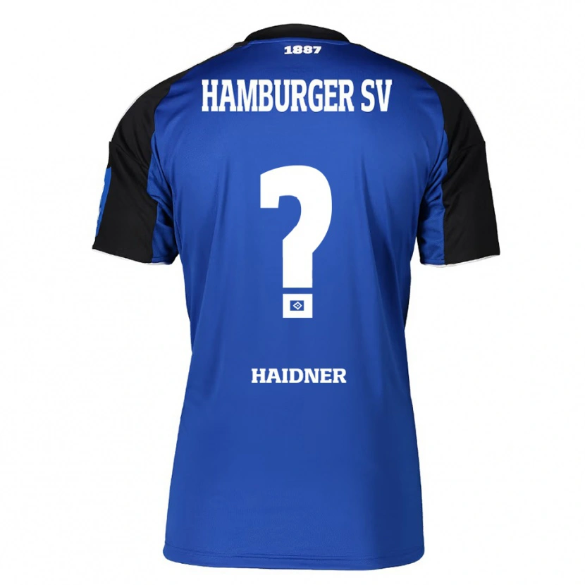 Danxen Dzieci Larissa Haidner #0 Niebieski Czarny Wyjazdowa Koszulka 2025/26 Koszulki Klubowe