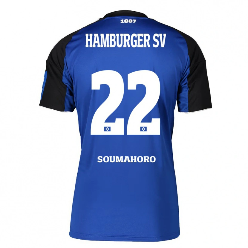 Danxen Dzieci Aboubaka Soumahoro #22 Niebieski Czarny Wyjazdowa Koszulka 2025/26 Koszulki Klubowe