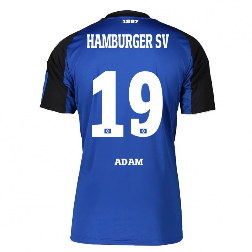 Danxen Dzieci Raif Adam #19 Niebieski Czarny Wyjazdowa Koszulka 2025/26 Koszulki Klubowe