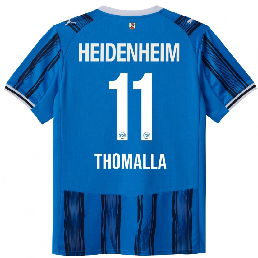 Danxen Dzieci Denis Thomalla #11 Niebieski Granatowy Wyjazdowa Koszulka 2025/26 Koszulki Klubowe