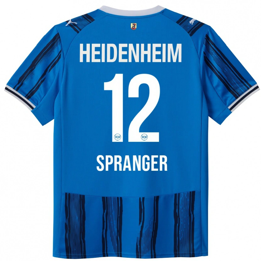 Danxen Dzieci Luke Spranger #12 Niebieski Granatowy Wyjazdowa Koszulka 2025/26 Koszulki Klubowe