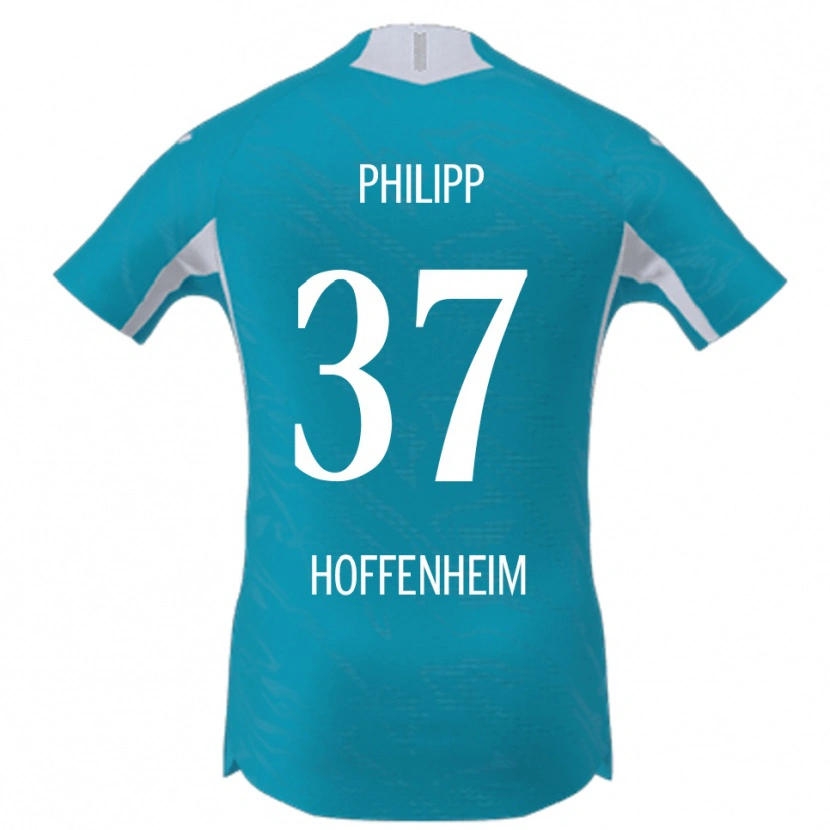 Danxen Dzieci Luca Philipp #37 Błękitny Wyjazdowa Koszulka 2025/26 Koszulki Klubowe