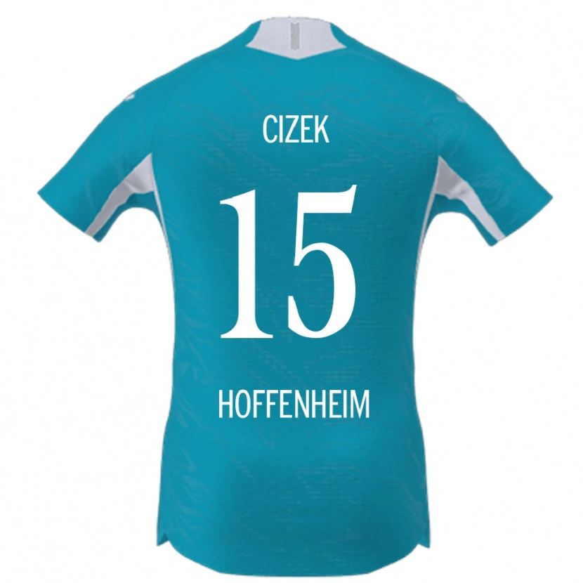 Danxen Dzieci Krystof Cizek #15 Błękitny Wyjazdowa Koszulka 2025/26 Koszulki Klubowe