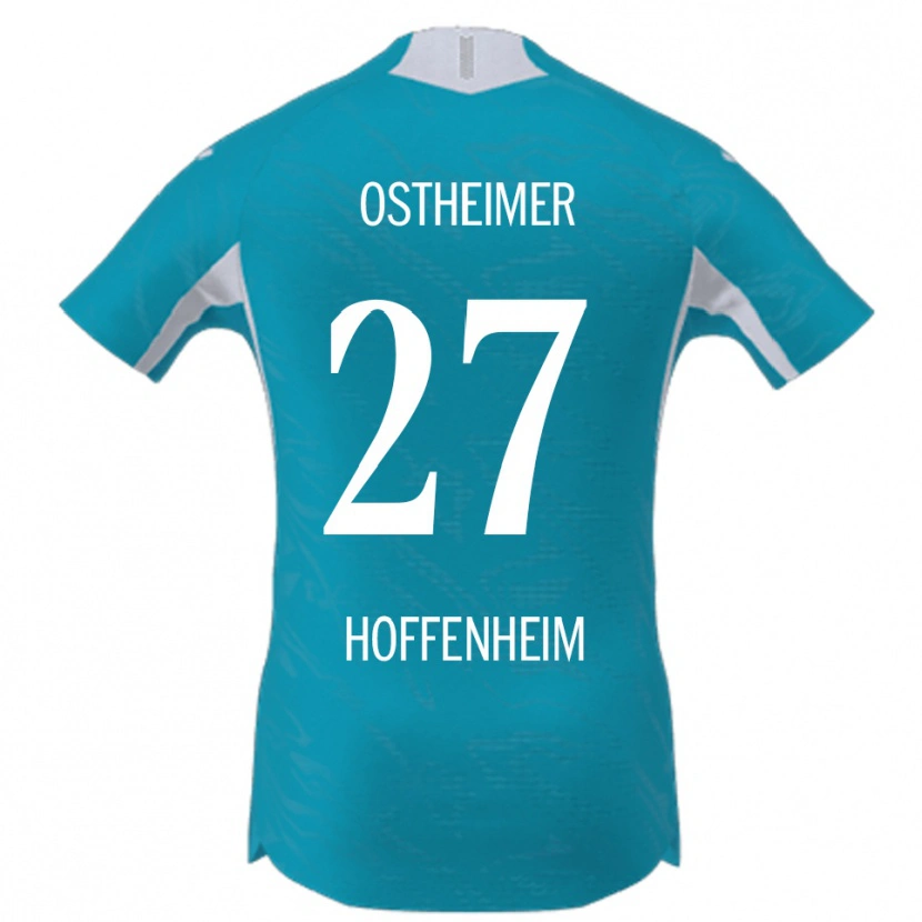 Danxen Dzieci Nevio Ostheimer #27 Błękitny Wyjazdowa Koszulka 2025/26 Koszulki Klubowe