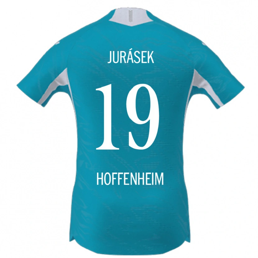 Danxen Dzieci David Jurásek #19 Błękitny Wyjazdowa Koszulka 2025/26 Koszulki Klubowe