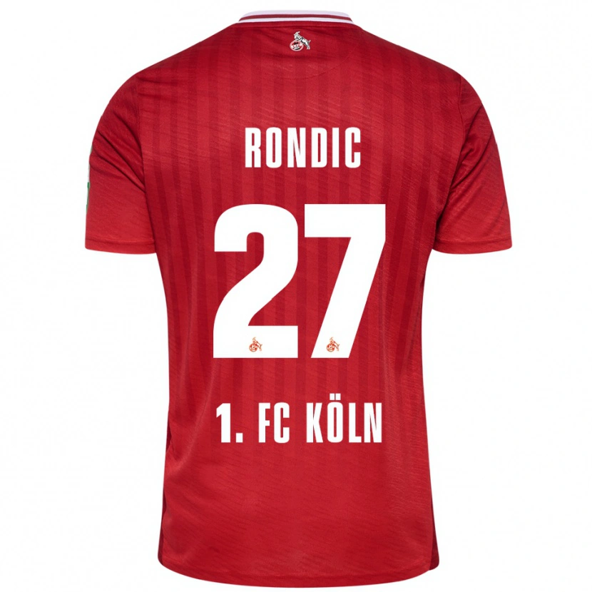 Danxen Dzieci Imad Rondic #27 Czerwony Biały Wyjazdowa Koszulka 2025/26 Koszulki Klubowe