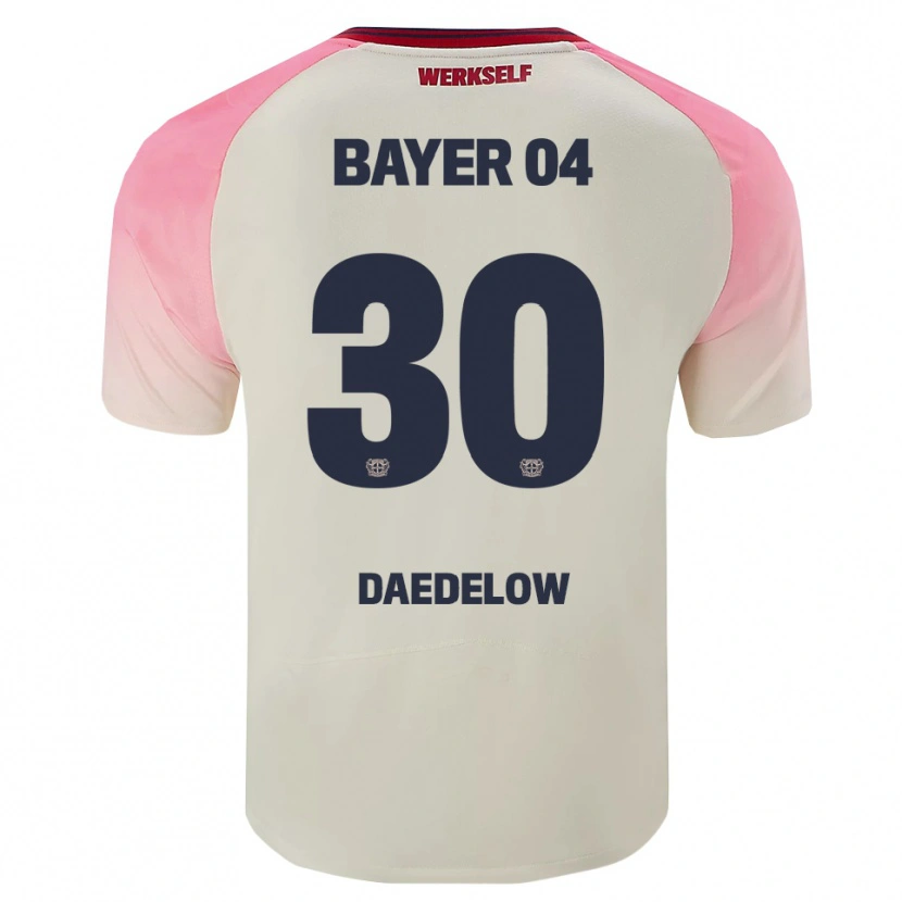 Danxen Dzieci Ida Daedelow #30 Różowy Złamana Biel Wyjazdowa Koszulka 2025/26 Koszulki Klubowe