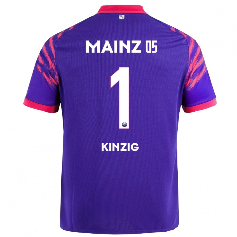Danxen Dzieci Maximilian Kinzig #1 Granatowy Różowy Wyjazdowa Koszulka 2025/26 Koszulki Klubowe