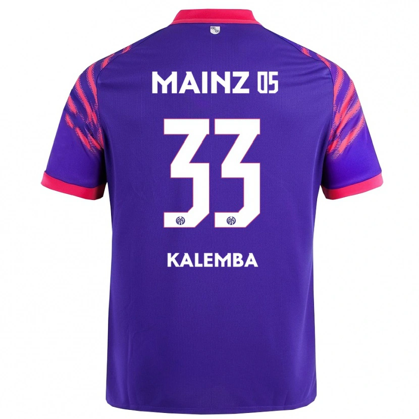 Danxen Dzieci Marcel Kalemba #33 Granatowy Różowy Wyjazdowa Koszulka 2025/26 Koszulki Klubowe