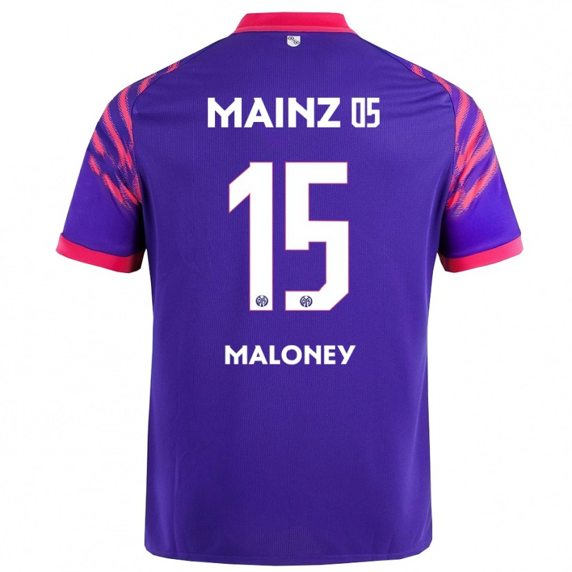 Danxen Dzieci Lennard Maloney #15 Granatowy Różowy Wyjazdowa Koszulka 2025/26 Koszulki Klubowe