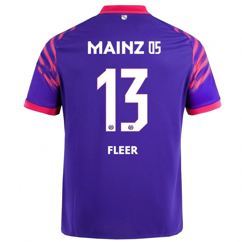 Danxen Dzieci Mattis Fleer #13 Granatowy Różowy Wyjazdowa Koszulka 2025/26 Koszulki Klubowe