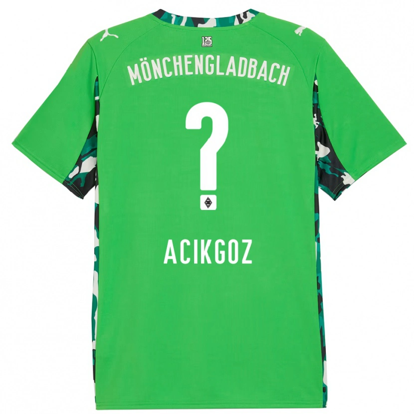 Danxen Dzieci Erdem Acikgöz #0 Zielony Czarny Wyjazdowa Koszulka 2025/26 Koszulki Klubowe