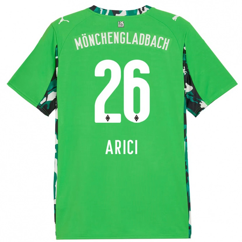 Danxen Dzieci Maresa Arici #26 Zielony Czarny Wyjazdowa Koszulka 2025/26 Koszulki Klubowe