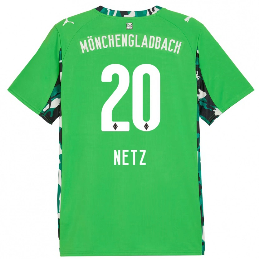 Danxen Dzieci Luca Netz #20 Zielony Czarny Wyjazdowa Koszulka 2025/26 Koszulki Klubowe