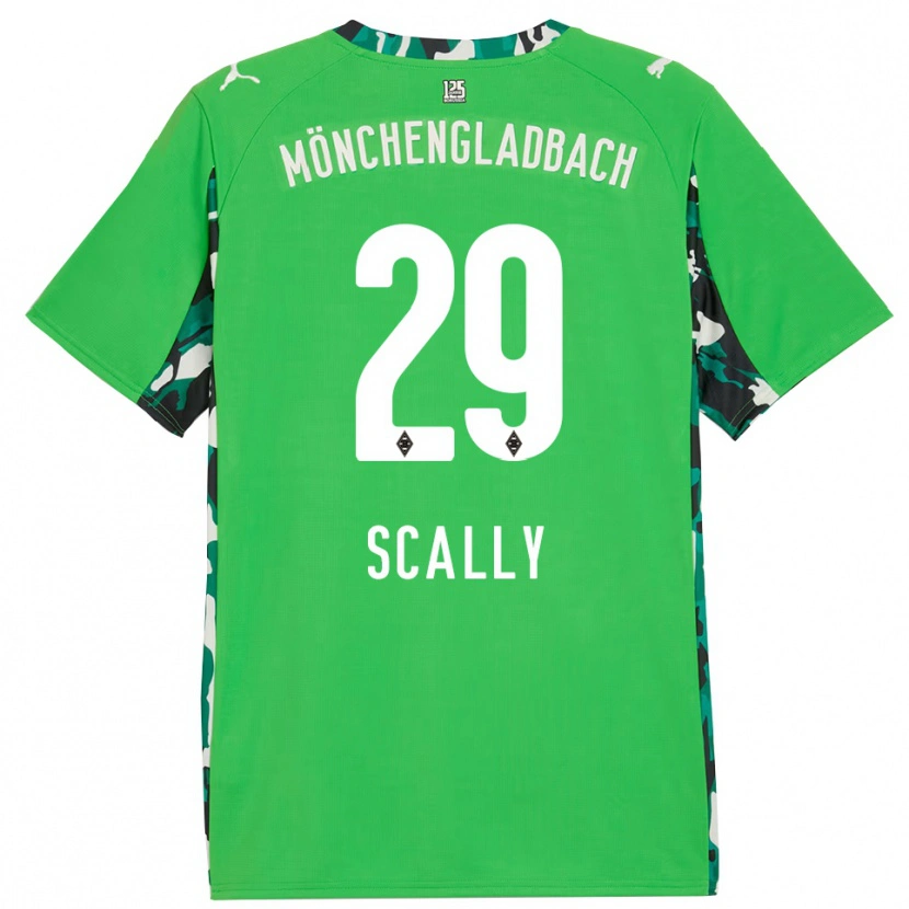 Danxen Dzieci Joe Scally #29 Zielony Czarny Wyjazdowa Koszulka 2025/26 Koszulki Klubowe