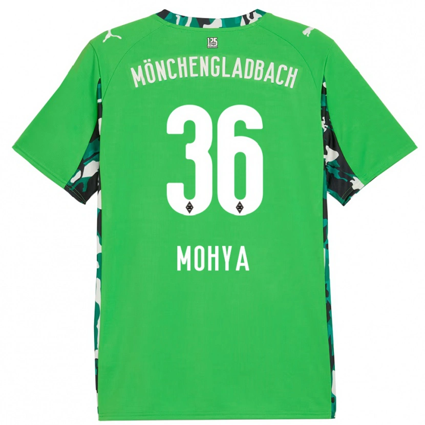 Danxen Dzieci Wael Mohya #36 Zielony Czarny Wyjazdowa Koszulka 2025/26 Koszulki Klubowe