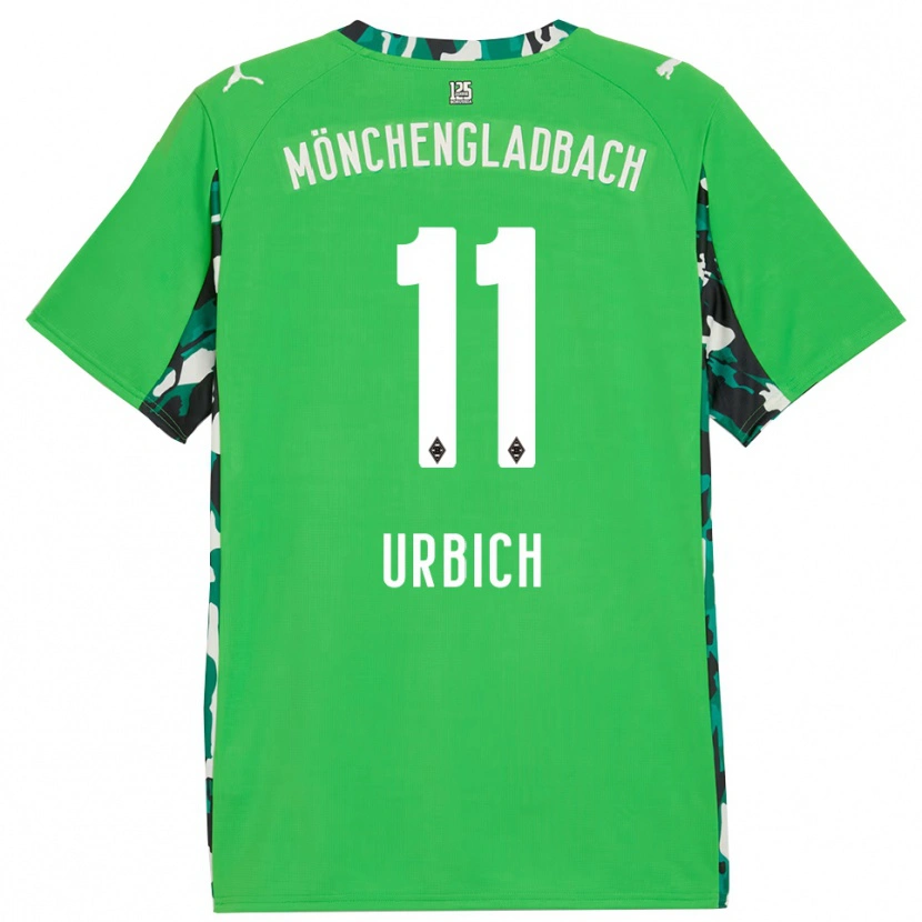 Danxen Dzieci Jan Urbich #11 Zielony Czarny Wyjazdowa Koszulka 2025/26 Koszulki Klubowe