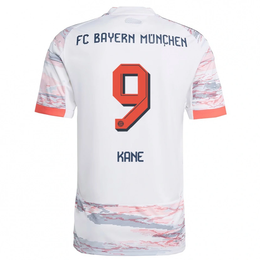 Danxen Dzieci Harry Kane #9 Biały Szary Wyjazdowa Koszulka 2025/26 Koszulki Klubowe