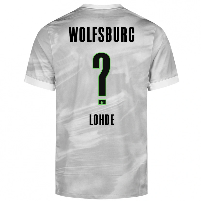 Danxen Dzieci Sven Lohde #0 Szary Biały Wyjazdowa Koszulka 2025/26 Koszulki Klubowe
