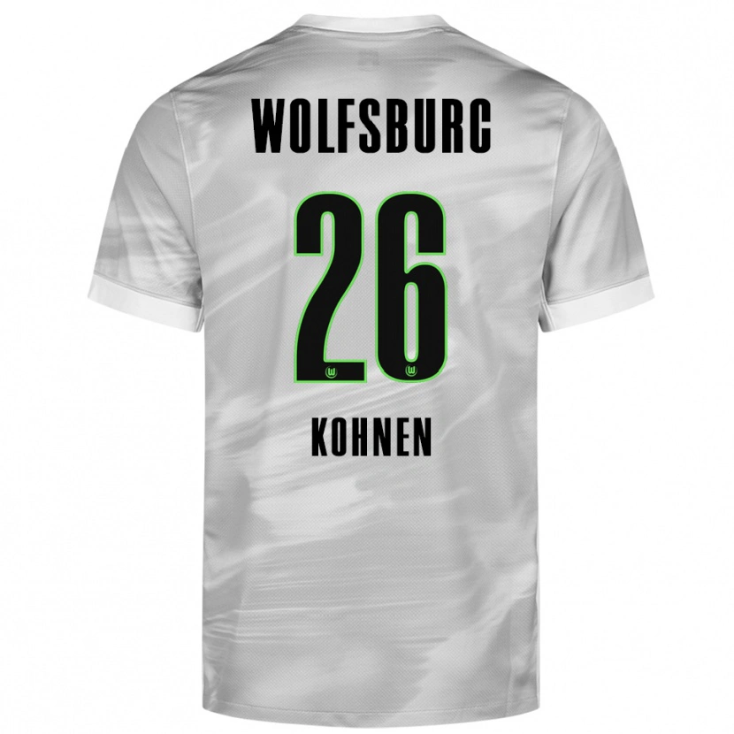 Danxen Dzieci Ben Kohnen #26 Szary Biały Wyjazdowa Koszulka 2025/26 Koszulki Klubowe