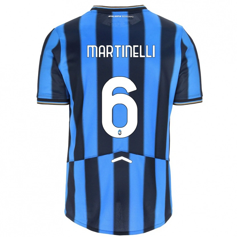 Danxen Męski Gabriel Martinelli #6 Błękitny Czarny Domowa Koszulka 2025/26 Koszulki Klubowe