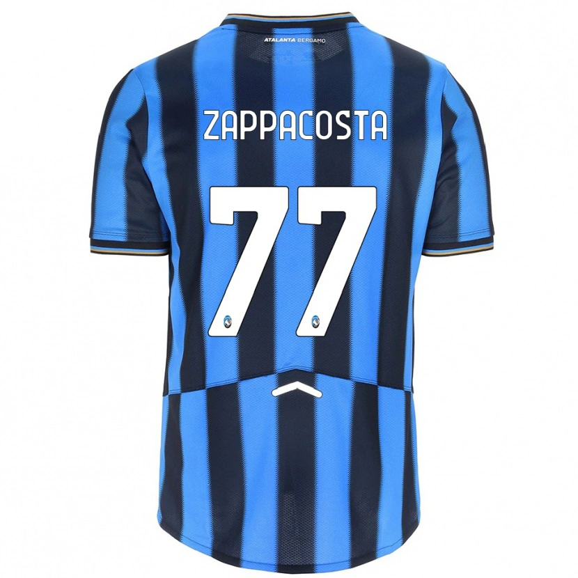 Danxen Męski Davide Zappacosta #77 Błękitny Czarny Domowa Koszulka 2025/26 Koszulki Klubowe