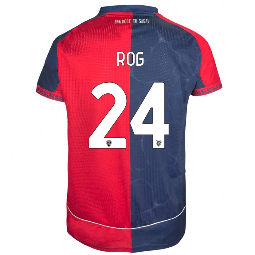 Danxen Męski Marko Rog #24 Czerwony Granatowy Domowa Koszulka 2025/26 Koszulki Klubowe