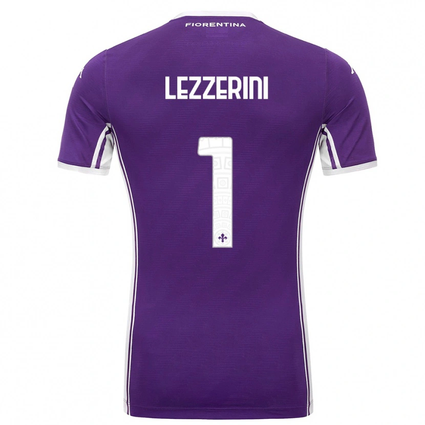 Danxen Męski Luca Lezzerini #1 Fioletowy Biały Domowa Koszulka 2025/26 Koszulki Klubowe